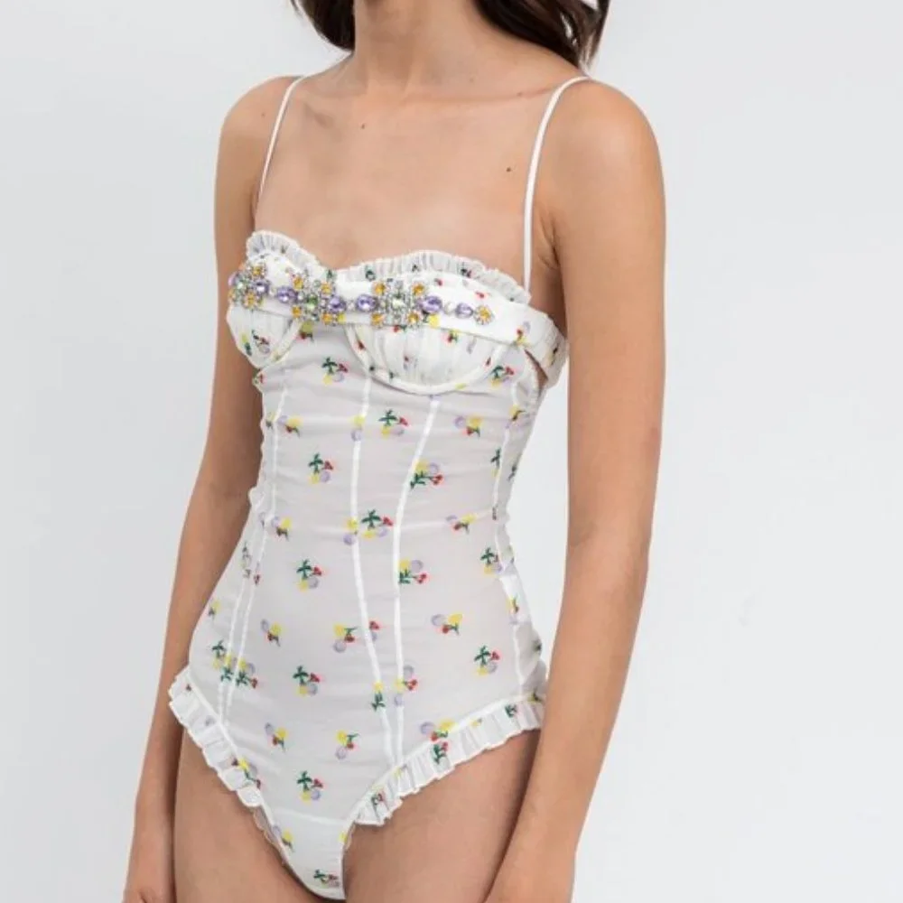 rare! Brand new SHUSHU/TONG MULTICOLOR CRYSTAL LINGERIE - Picture 1 of 9